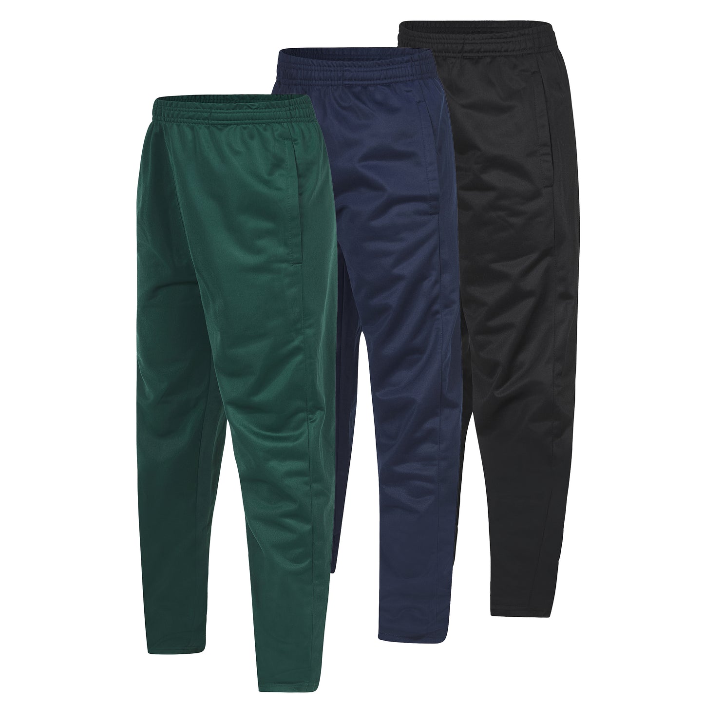 Boy's Tricot Open Bottom Sweatpants, 3 Pack