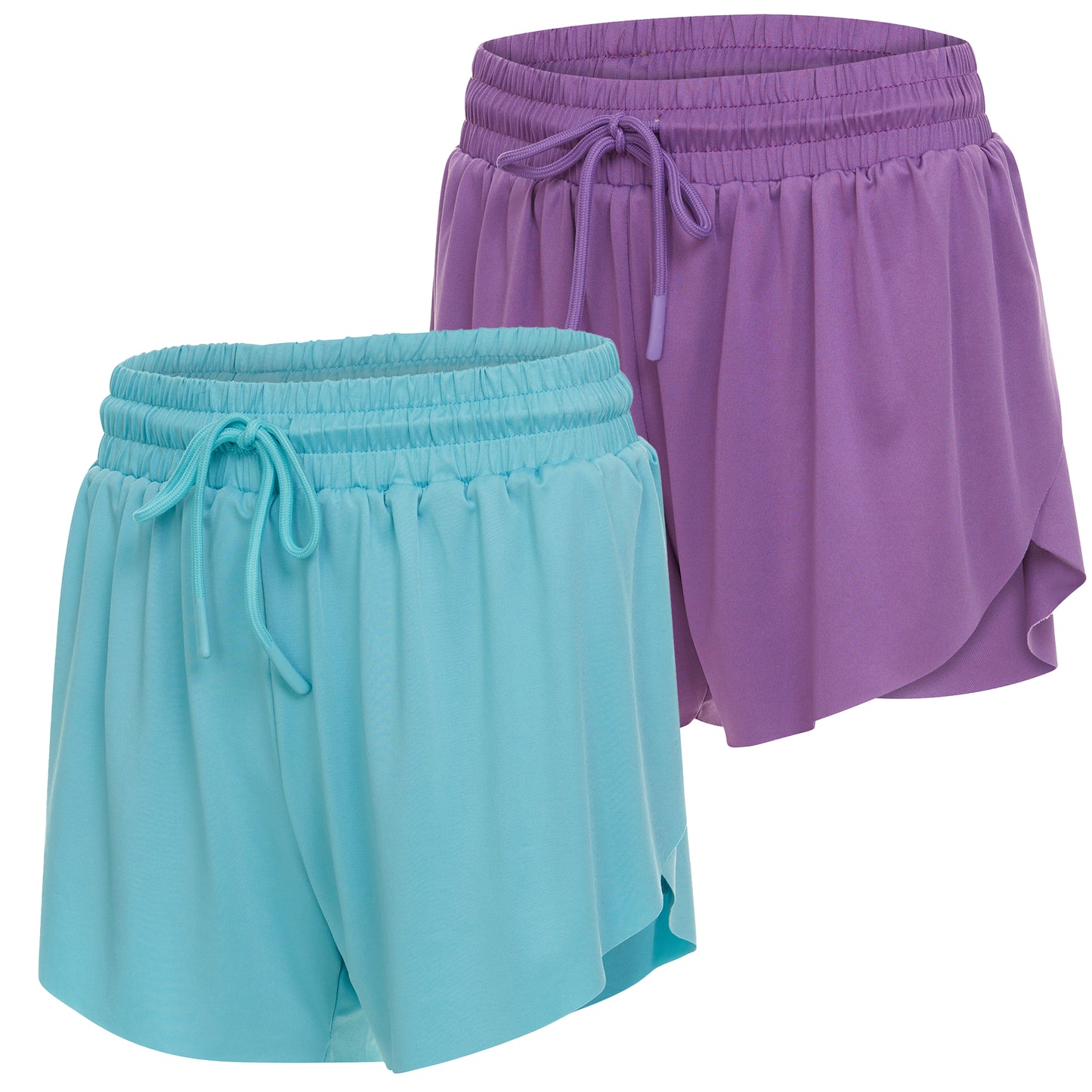 Girl's Butterfly Shorts, 2 Pack