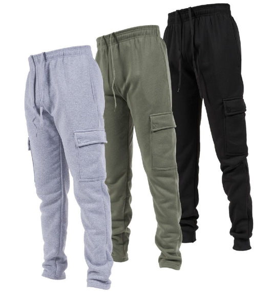 Men's Open Bottom Sweatpants, 3 Pack