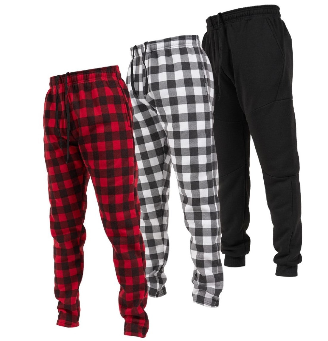 Men's Open Bottom Sweatpants, 3 Pack