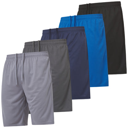 Men's Mesh Basketball Shorts, 5 Pack