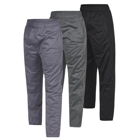 Boy's Tricot Open Bottom Sweatpants, 3 Pack