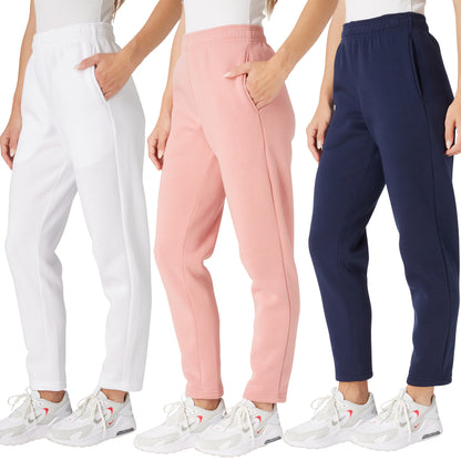 Women's Open Bottom Sweatpants, 3 Pack