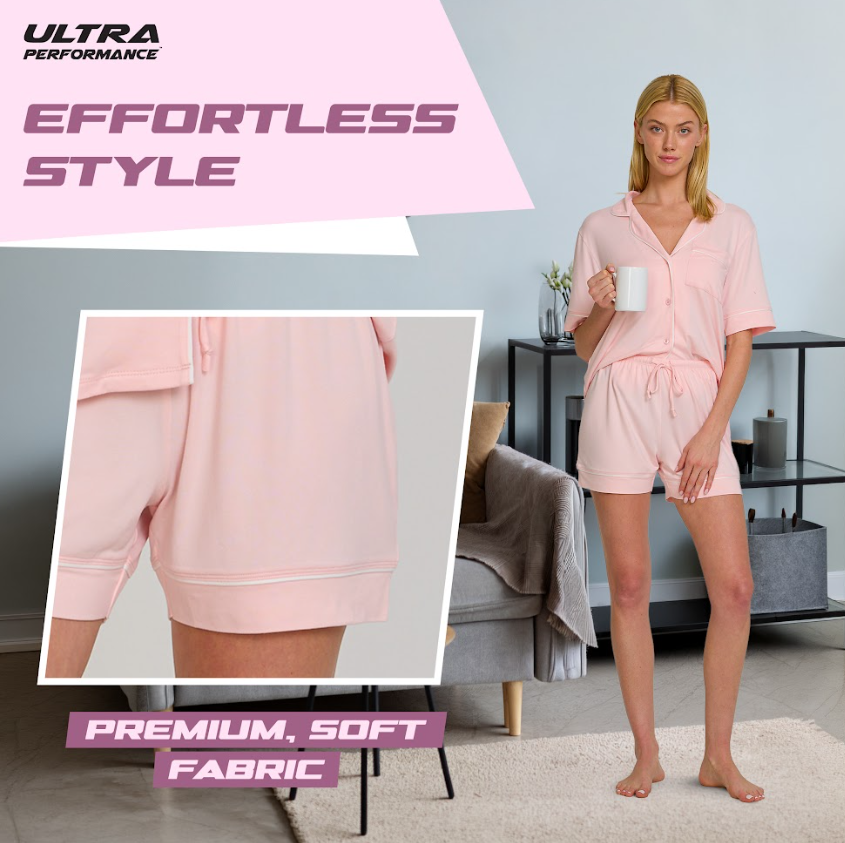 Womens Button Down Pj Set