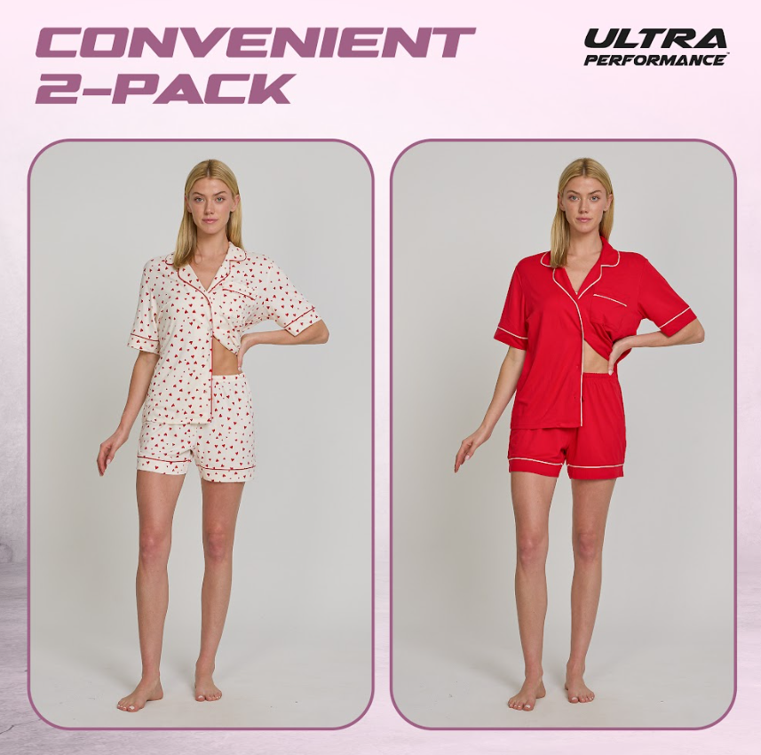 Womens Button Down Pj Set