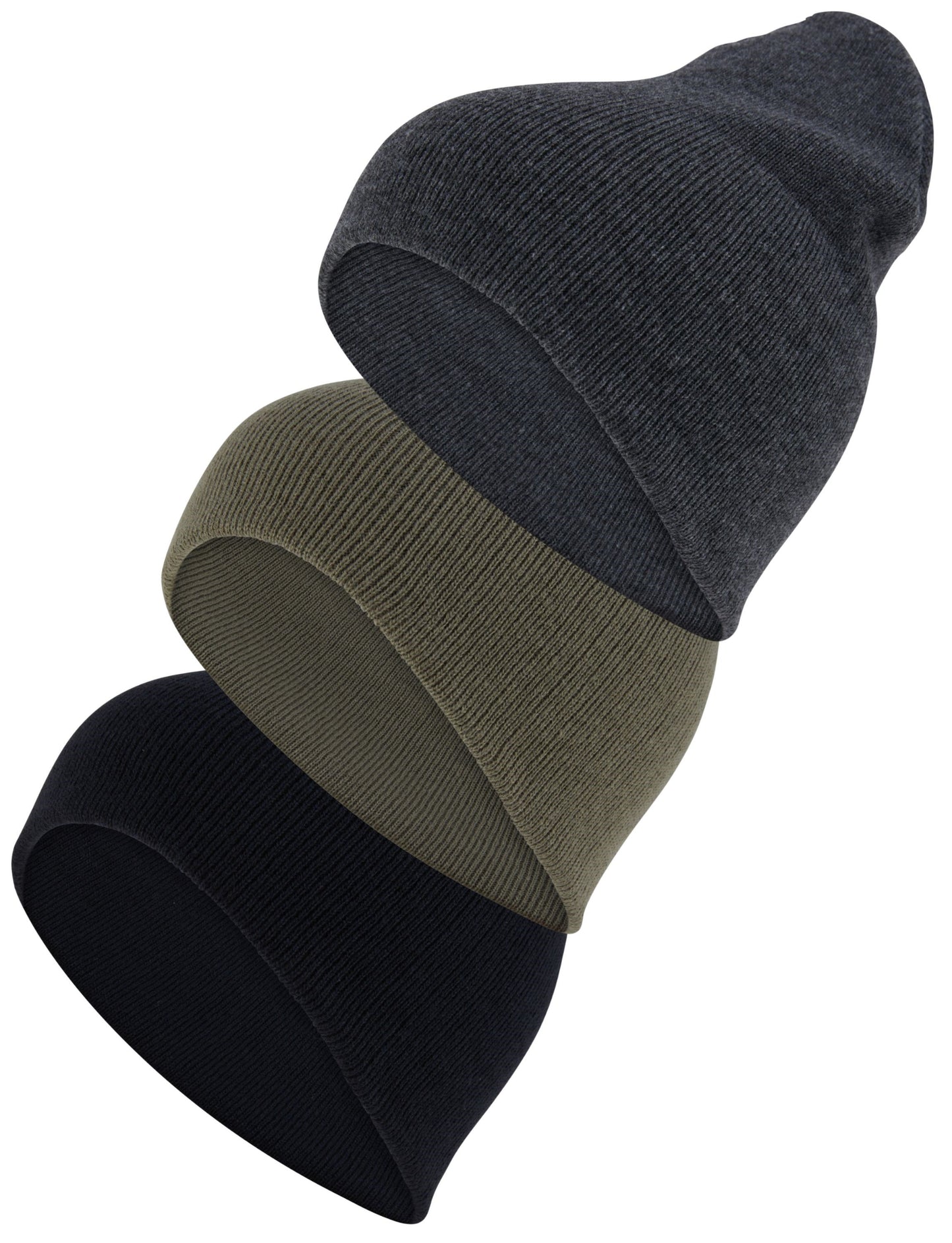 Ultra Soft Beanie Hats, 3 Pack, Unisex